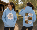Women's Horse Mum Hoodie Blue – Equestrian Gift, Premium Fleece | DoubleLCo