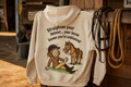 Women's Funny Equestrian Hoodie – Horse Rider Gift, Brushed Fleece | DoubleLCo
