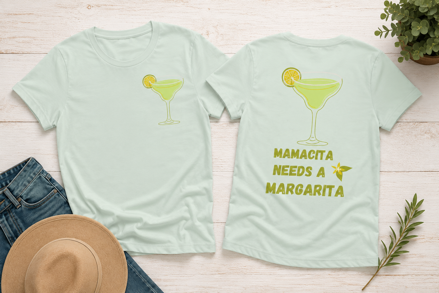 Women's Funny Margarita Graphic Tee – 96% Cotton | DoubleLCo