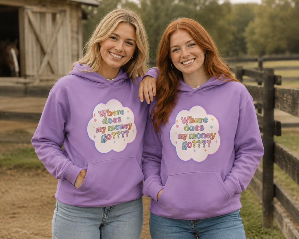 Women's Horse Mum Hoodie Purple – Equestrian Gift, Premium Fleece | DoubleLCo