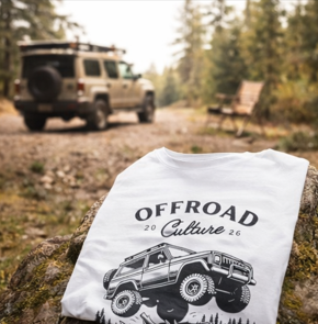 Women's 4x4 Offroad Graphic T-Shirt – Vintage 4WD Design, 100% Cotton | DoubleLCo